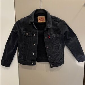 Levi's Kids Black Denim Trucker Jacket - Size 6 M (5-6 YR)